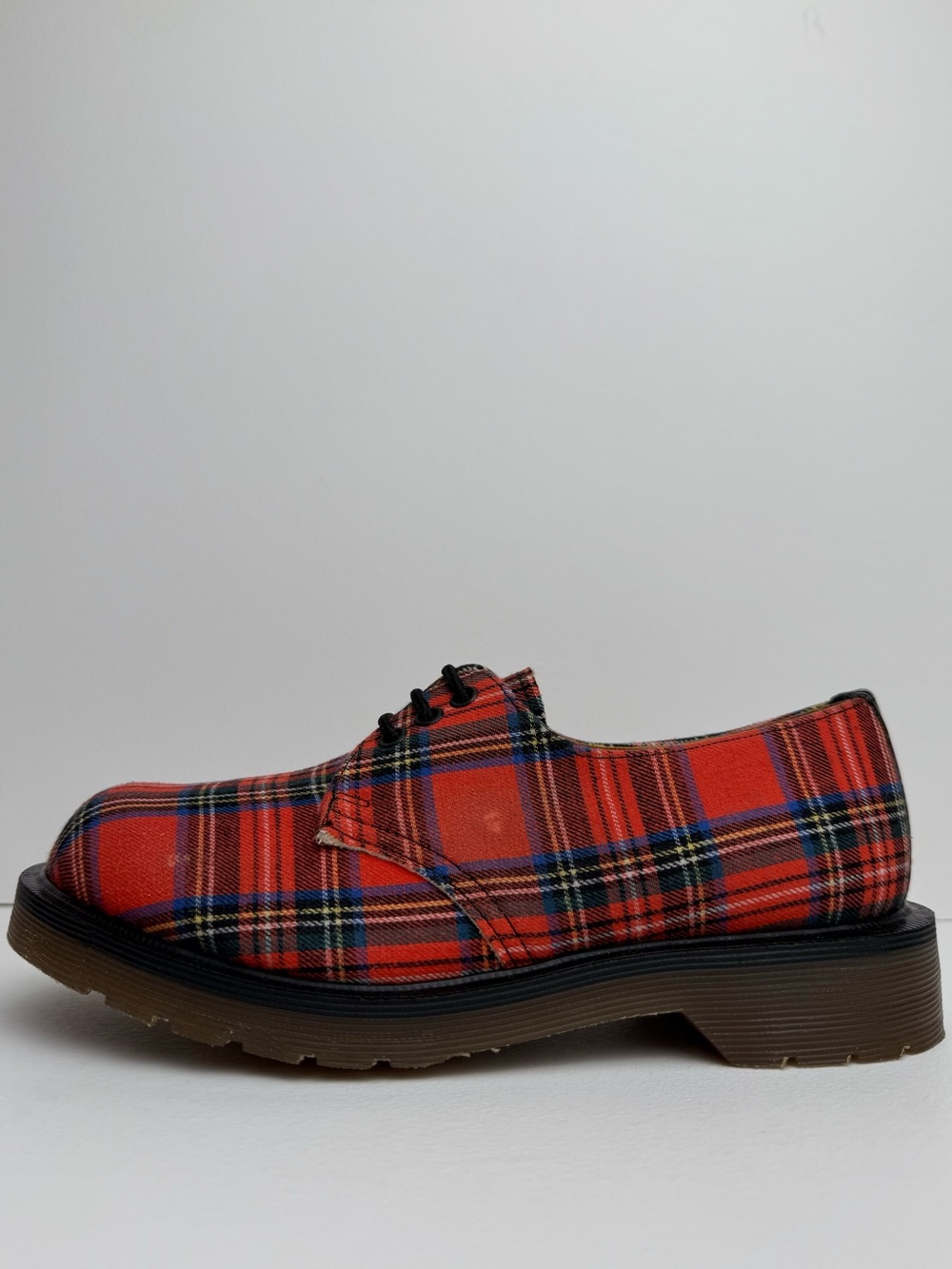 Dr. Martens NaNa Plaid Vintage Canvas Gibson Made in England Oxfords UK 5 - Picture 5 of 16